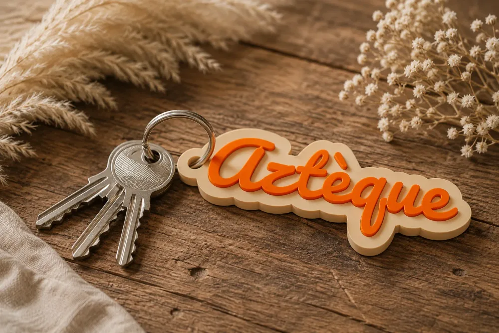 Porte-clé personnalisé « Aztèque »